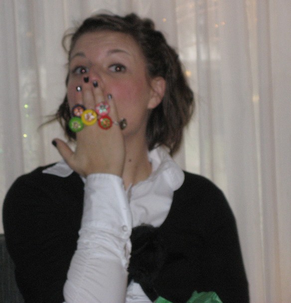 modelling rings by Sandra Rodwell